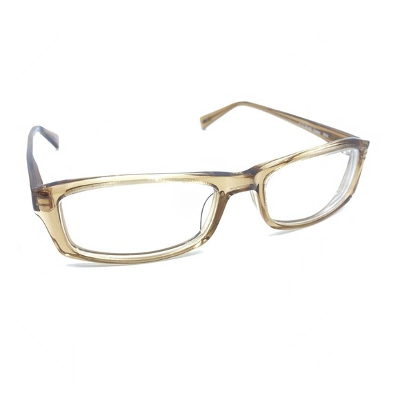 Oliver Peoples Clarke BRK Transparent Brown Eyeglasses Frames 51-18 143 Japan - Picture 1 of 12